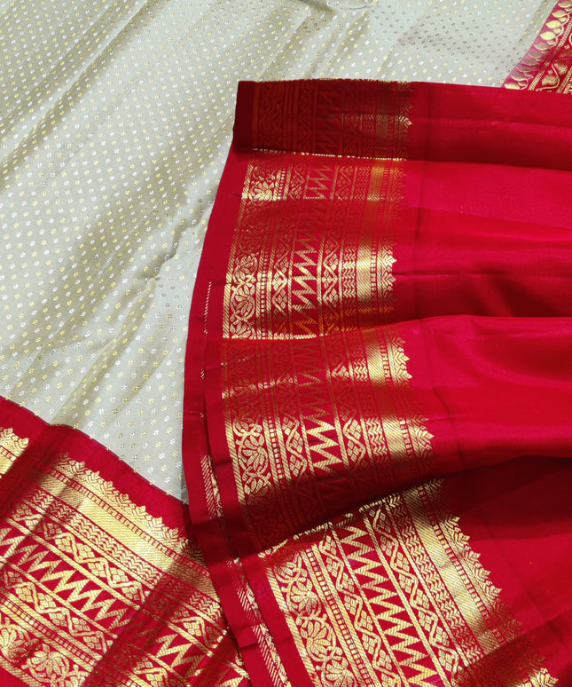 Kanchi pure kuttu border Saree - KMP810