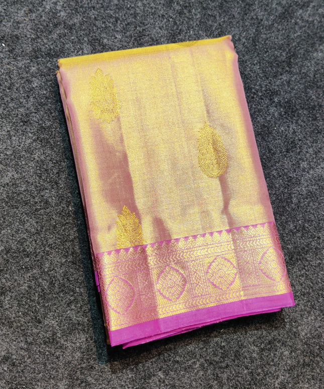 Kanchi Pure Handloom Tissue Silk Saree-KMP118