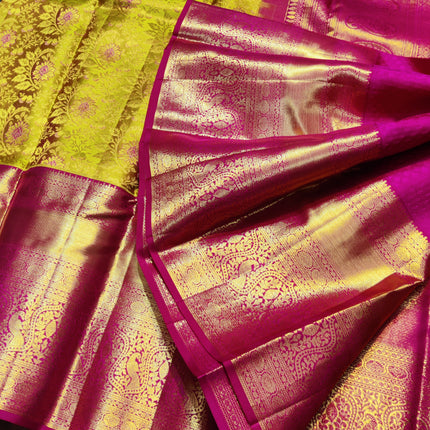Kanchi Meenakari Brocade Pure handloom Silk Saree - KMP1995