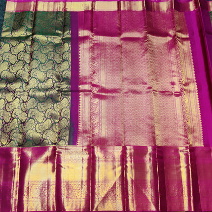Kanchi Meenakari Brocade Pure handloom Silk Saree - KMP1992