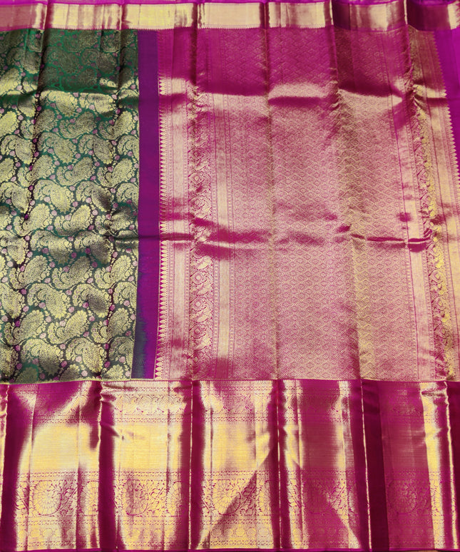 Kanchi Meenakari Brocade Pure handloom Silk Saree - KMP1992
