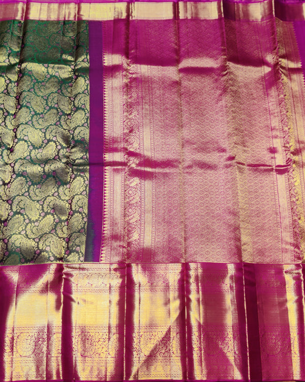 Kanchi Meenakari Brocade Pure handloom Silk Saree - KMP1992 alternate view