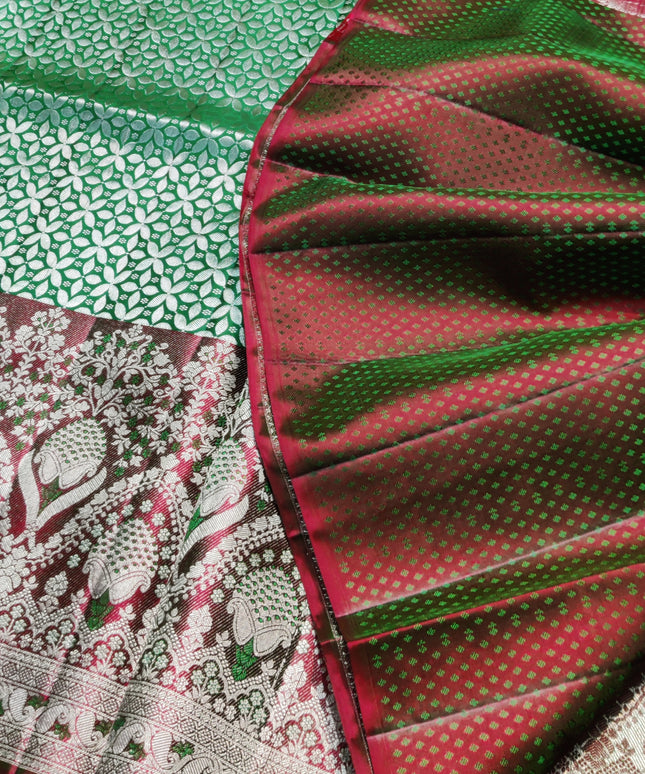 Kanchi Meenakari Brocade Pure handloom Silk Saree - KMP1980