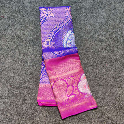 Kanchi pattu half fine Bridal Saree - HF03