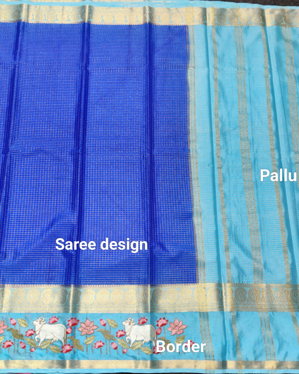 Semi crepe silk saree - SC03 alternate view