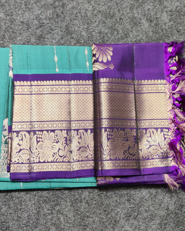 Meenakari kanchi lightweight pattu Saree - KMP20