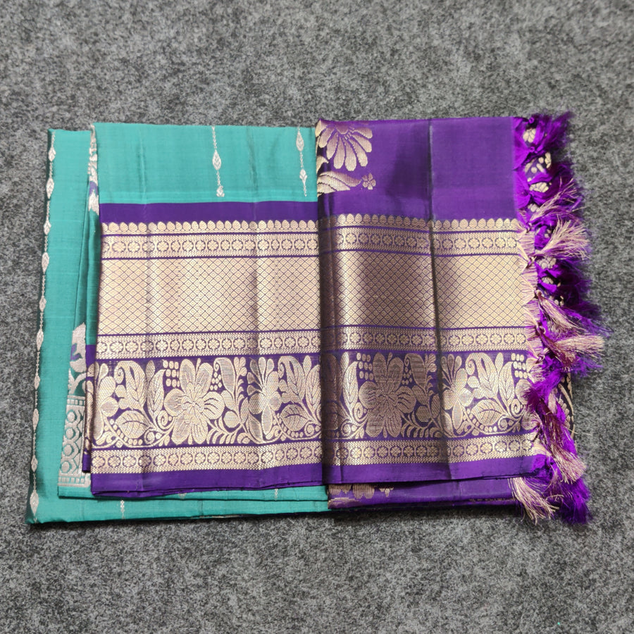 Meenakari kanchi lightweight pattu Saree - KMP20
