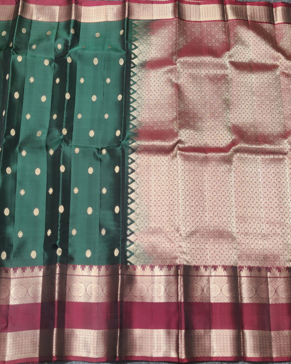 Kanchi Vintage Gap border pattu - KMP352 alternate view