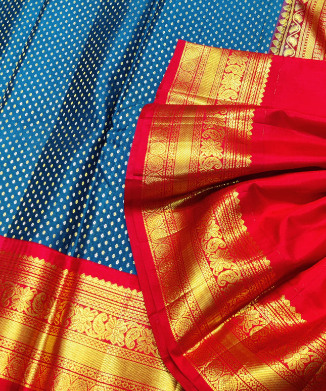 Kanchi pure kuttu border Saree - KMP1295
