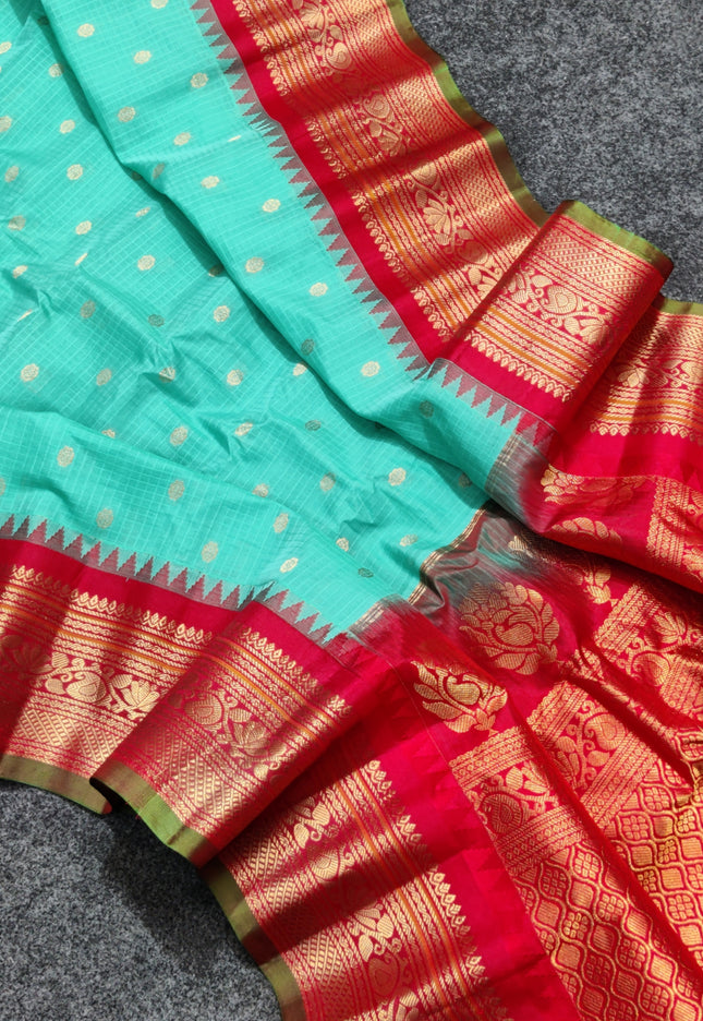 Gadwal Handloom Sico Silk Saree - GS165