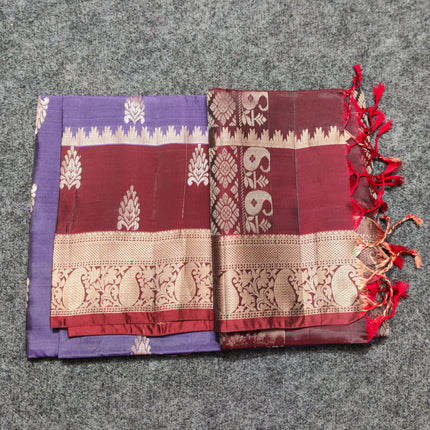 Lightweight pattu Scurt Border Saree - LWP96