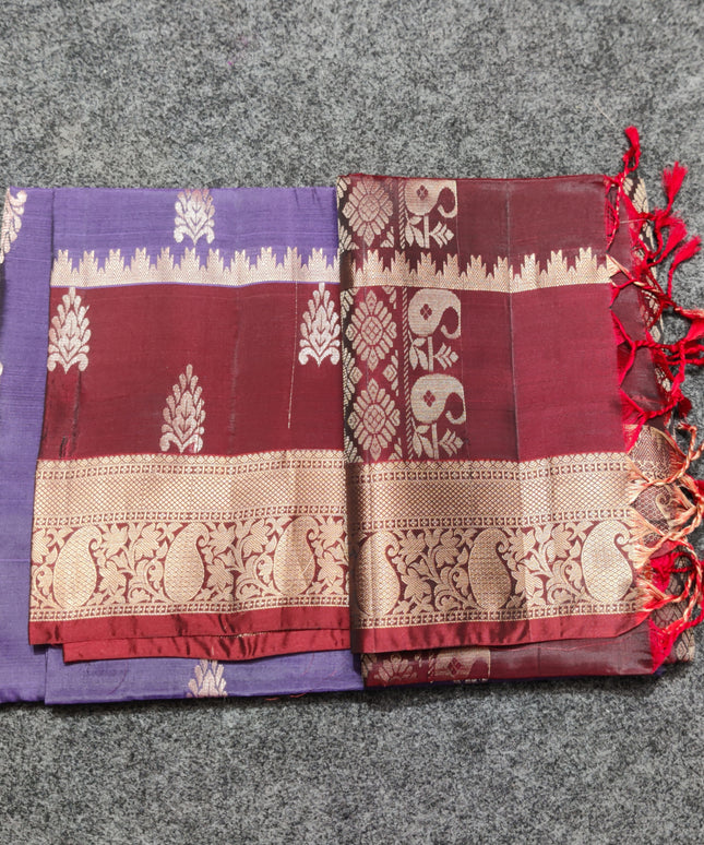 Lightweight pattu Scurt Border Saree - LWP96