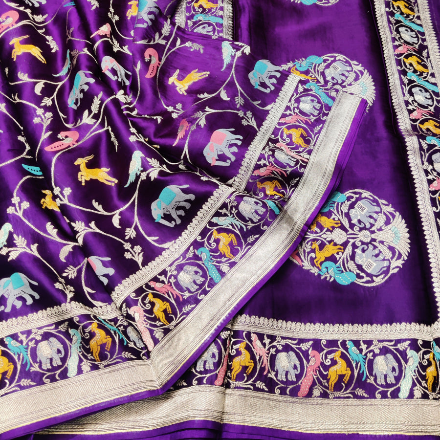 Mashru satin Silk Saree- MS53