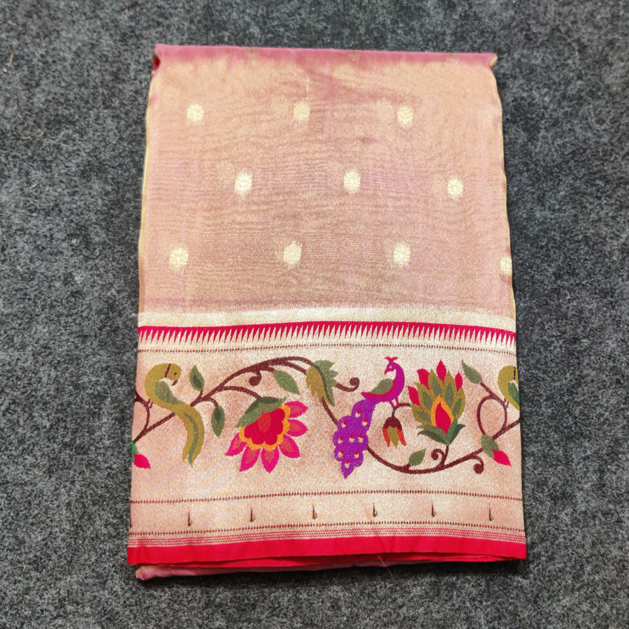 Banaras Tissue Paithani silk saree - BRS16