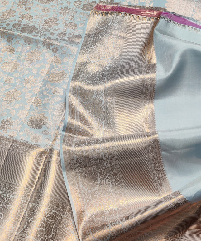 Kanchi Meenakari Brocade Pure handloom Silk Saree - KMP1975