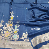 Crepe Banaras silk saree -BS02