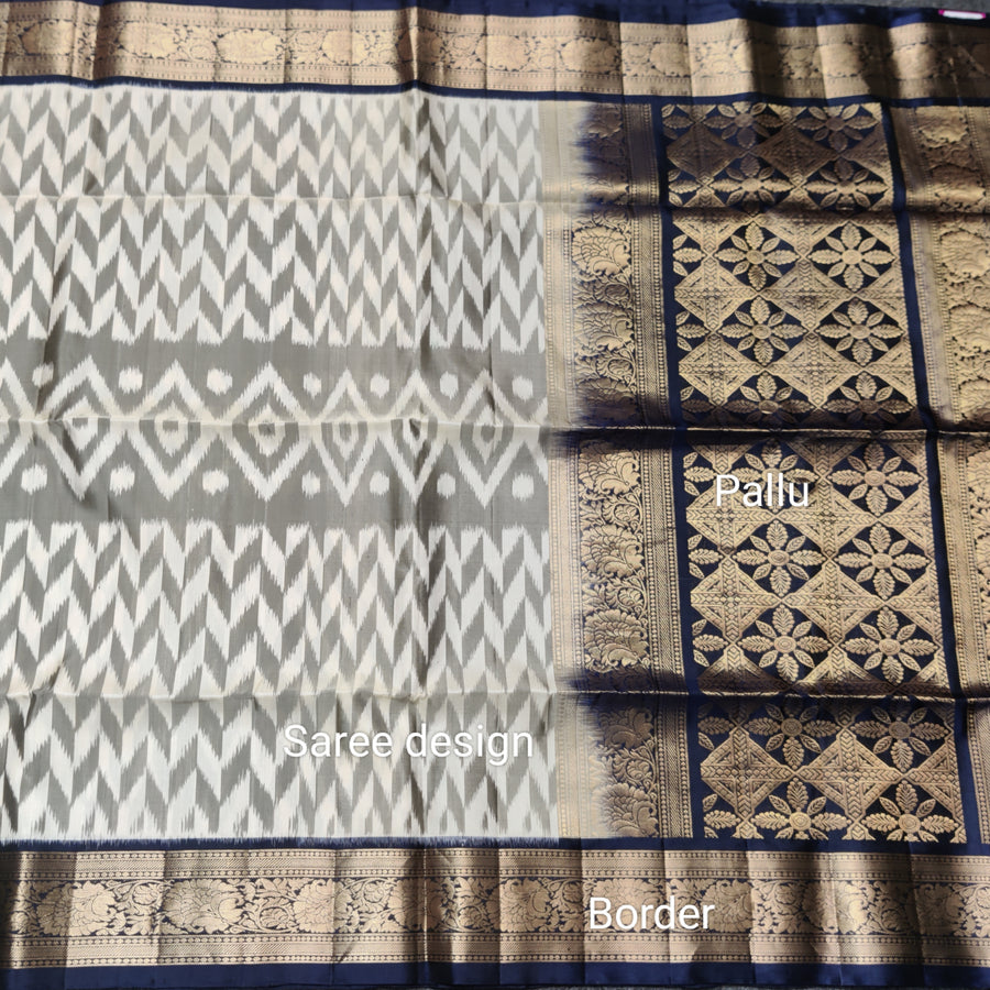 Ikkath Pure handloom silk saree - IKT04