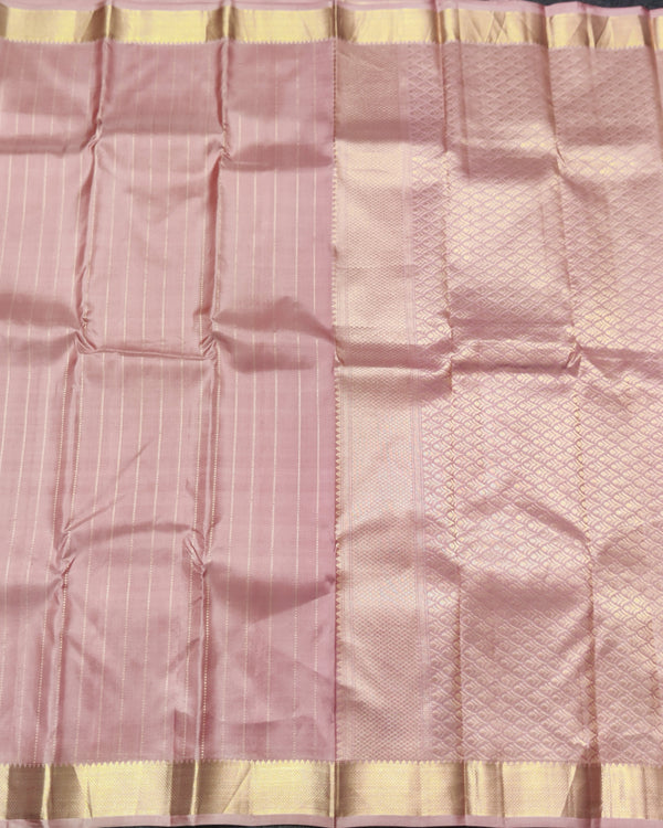 Kanchi pattu small border saree - KMP314 alternate view