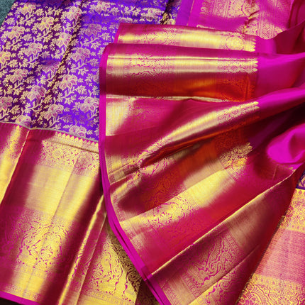 Kanchi Meenakari Brocade Pure handloom Silk Saree - KMP1989
