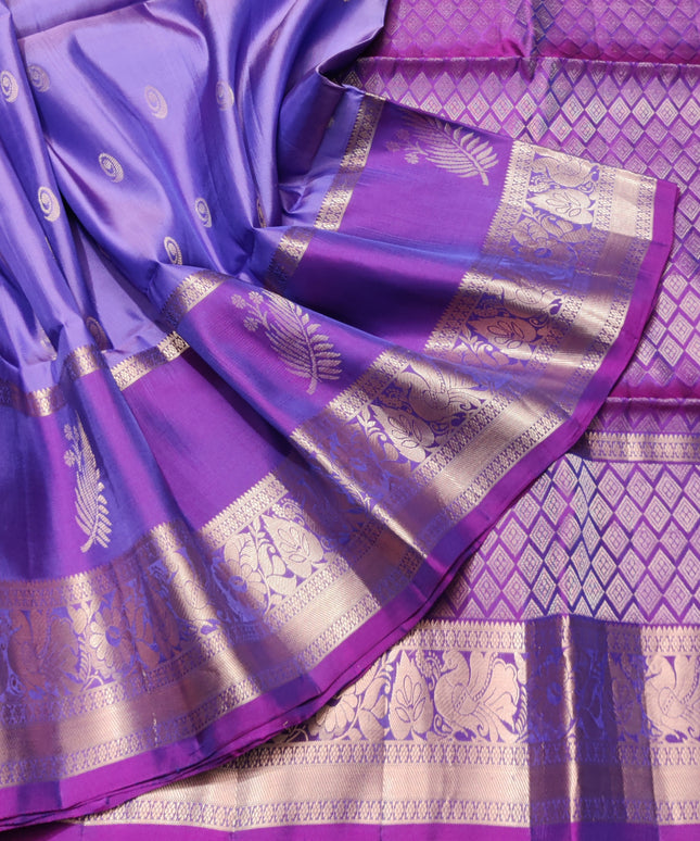 Vintage Lightweight Gap border pattu - LWP261