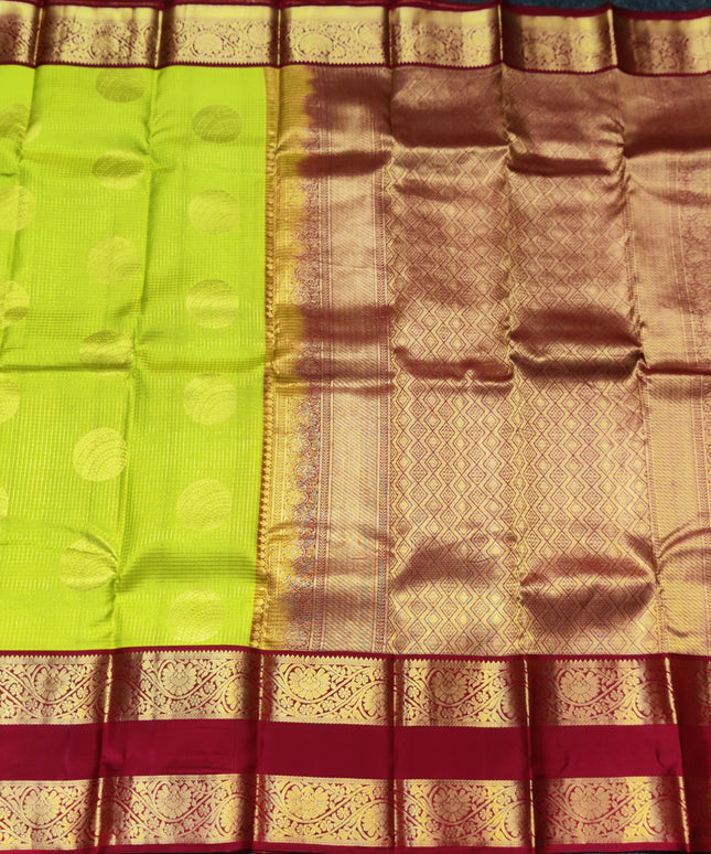 Kanchi Kuttu Vintage Handloom Pattu Saree - KMP3038