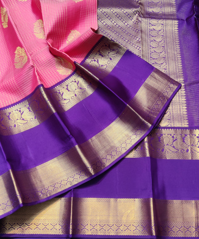 Kanchi Kuttu Vintage Handloom Pattu Saree - KMP3037