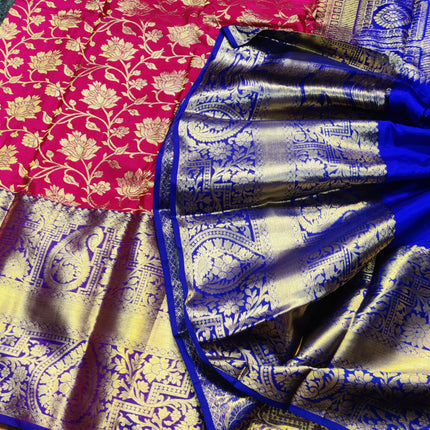 Kanchi pattu half fine Bridal Saree - HF07
