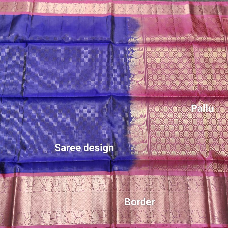 Meenakari kanchi lightweight pattu Saree - KMP127