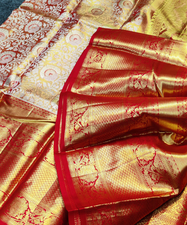 Kanchi Pattu Wedding Sarees @30% Off -KMP969