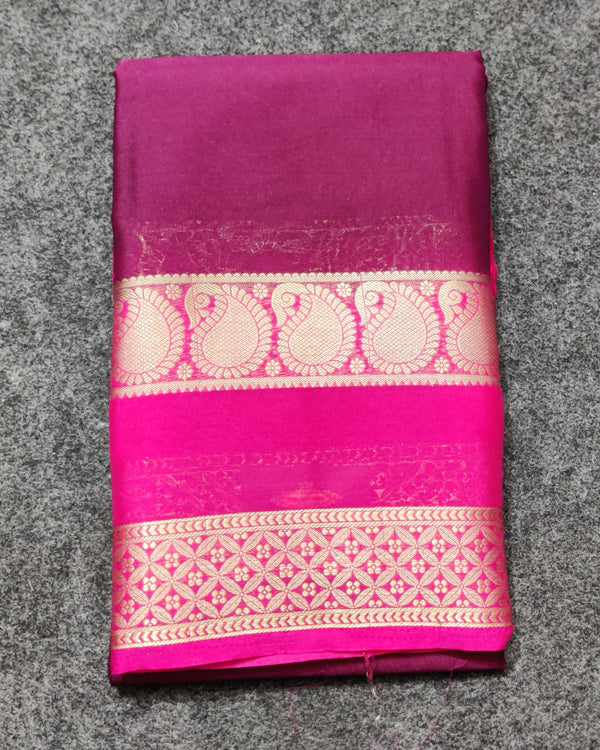 Mysore crepe semi silk saree - M23