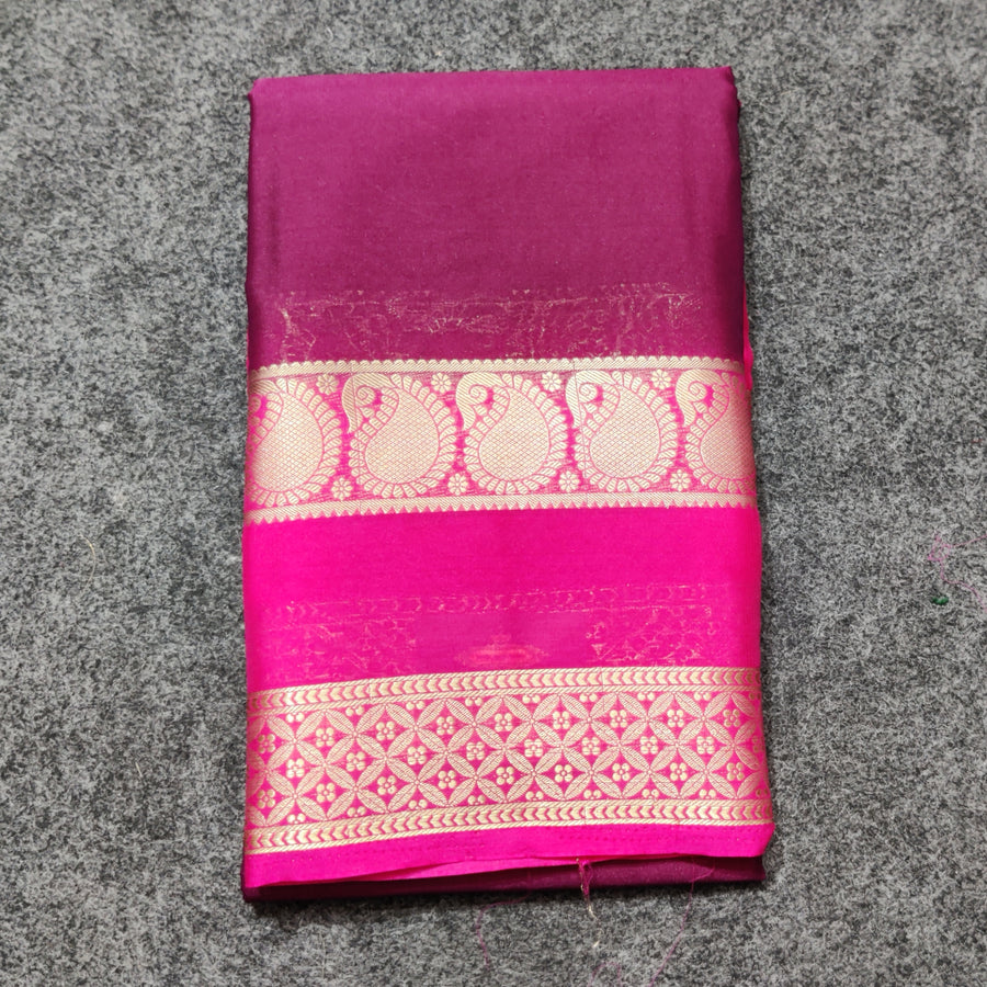 Mysore crepe semi silk saree - M23