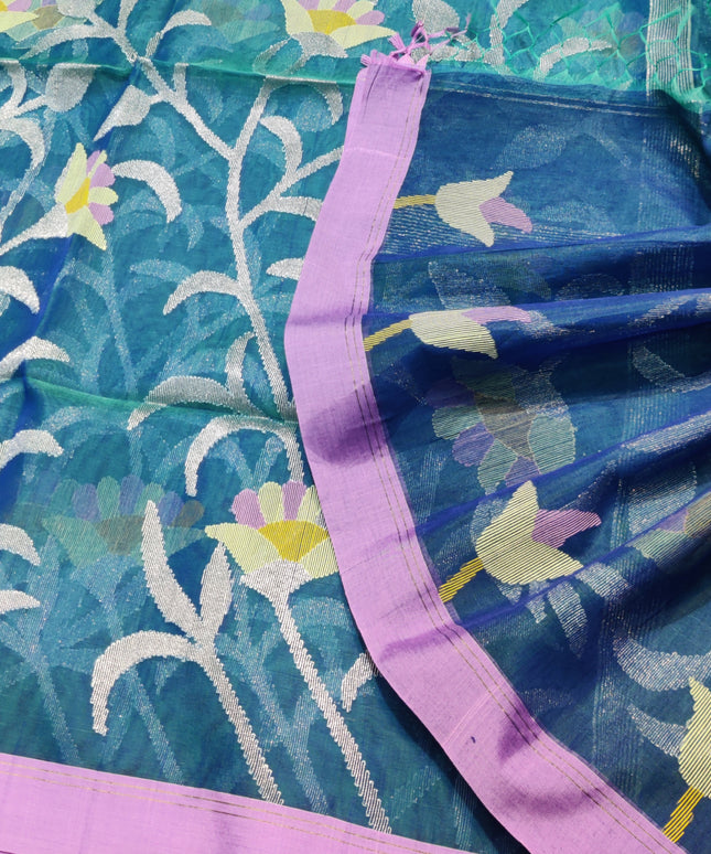 Jamdani handloom pure silk - JM09