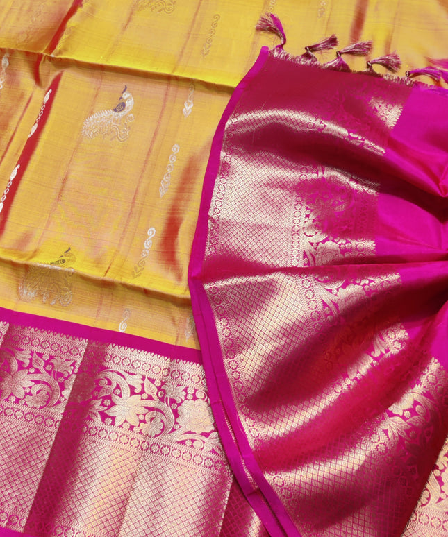 Meenakari kanchi lightweight pattu Saree - KMP3055