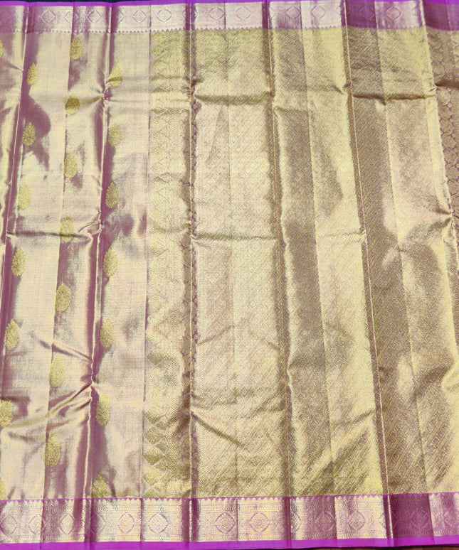 Kanchi Pure Handloom Tissue Silk Saree-KMP118