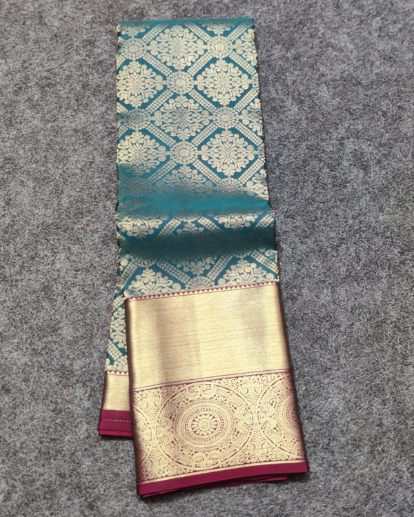Kanchi pure Bridal wear saree @40% Off - KMP2013