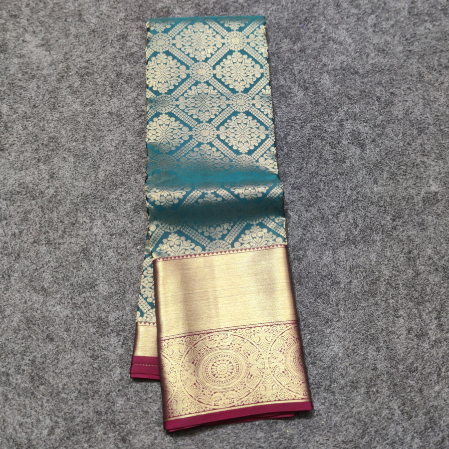 Kanchi pure Bridal wear saree @40% Off - KMP2013