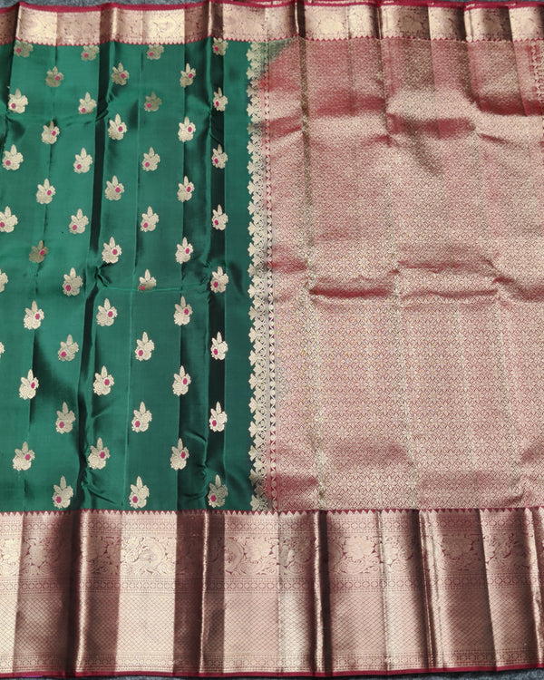 Kanchi Vintage Gap border pattu - KMP275 alternate view