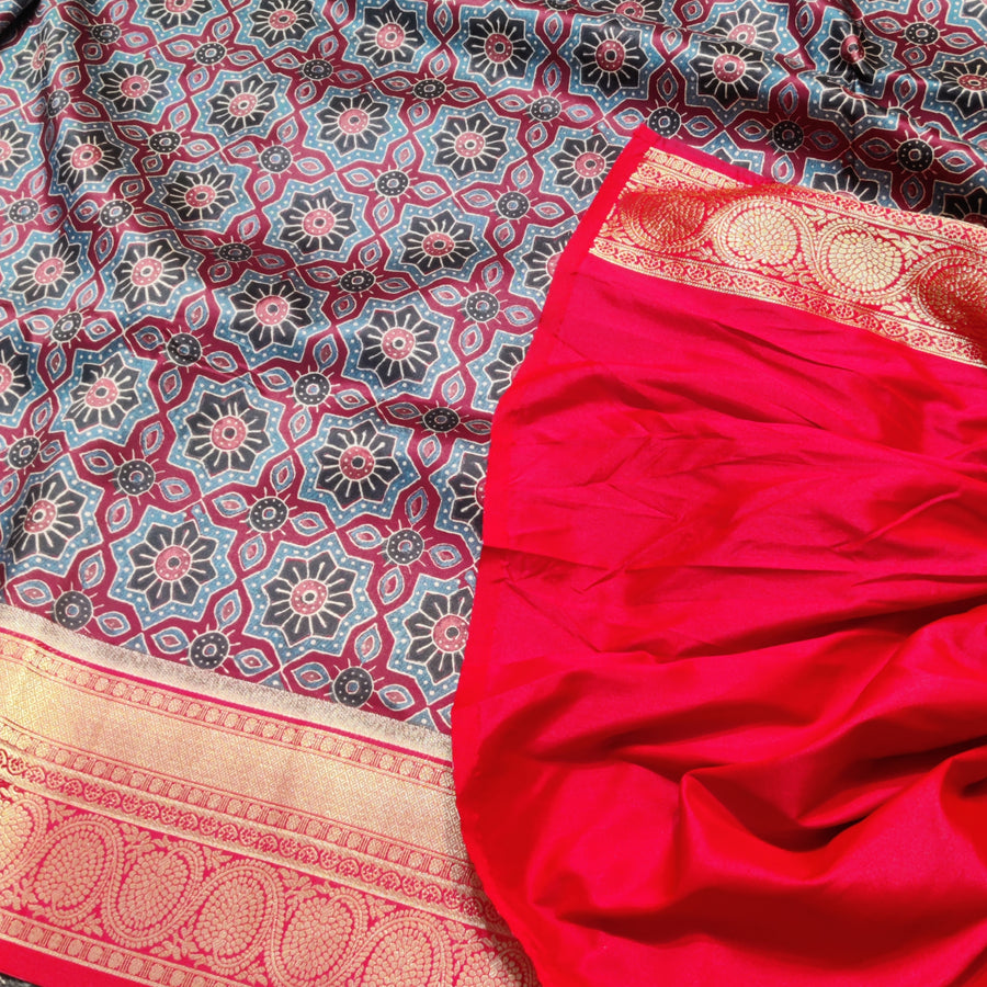 Kalamkari Silk saree - KM02