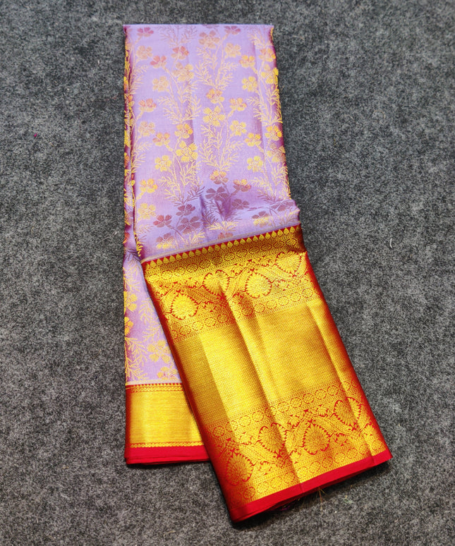 Kanchi Meenakari Brocade Pure handloom Silk Saree - KMP1634