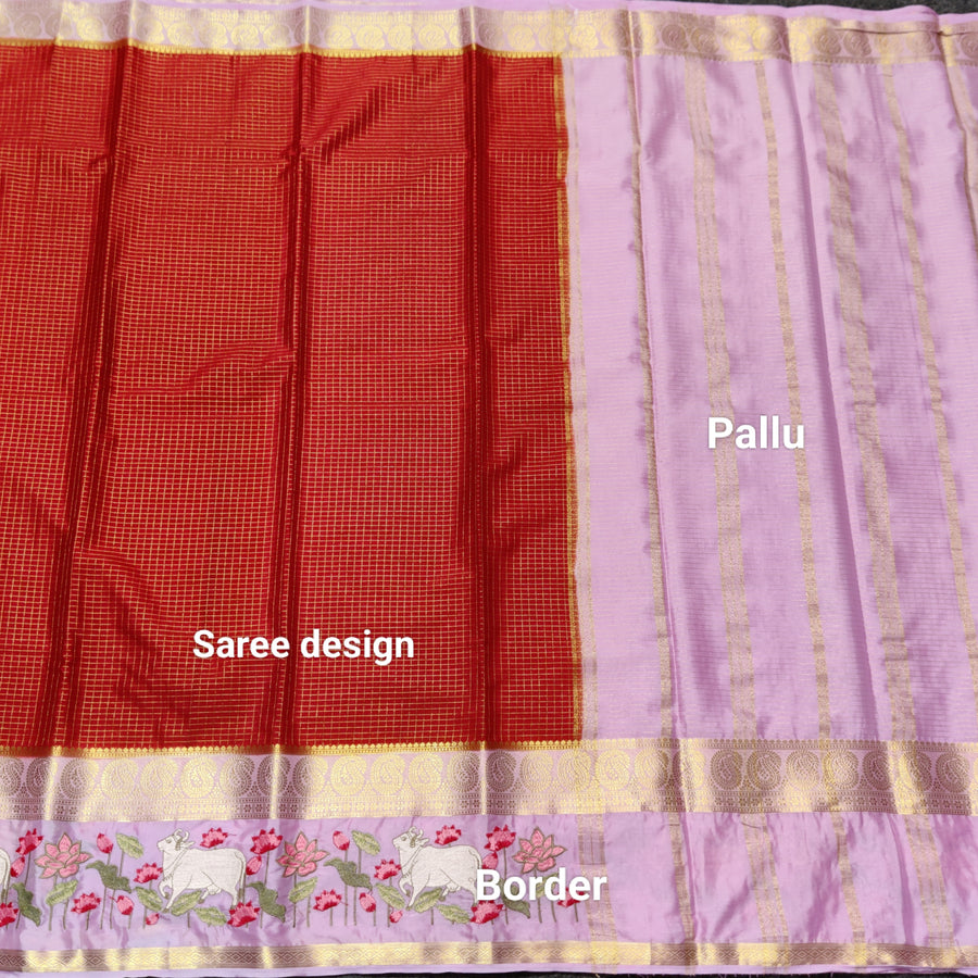 Semi crepe silk saree - SC10