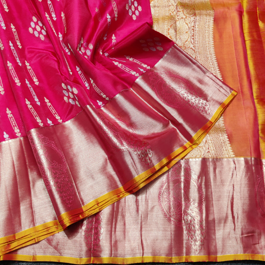 Lightweight pattu Scurt Border Saree - LWP408