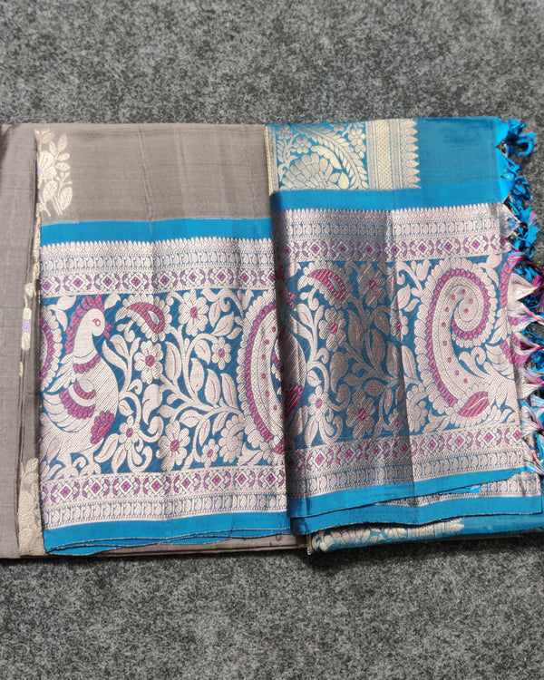 Meenakari kanchi lightweight pattu Saree - KMP144