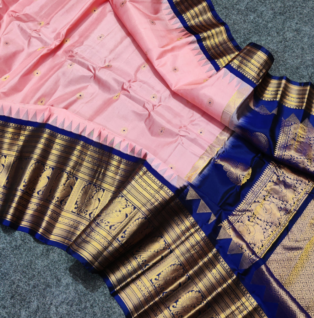 Gadwal Handloom pure silk- GPS55