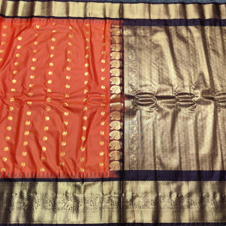 Gadwal Semi Silk Saree - GSM01