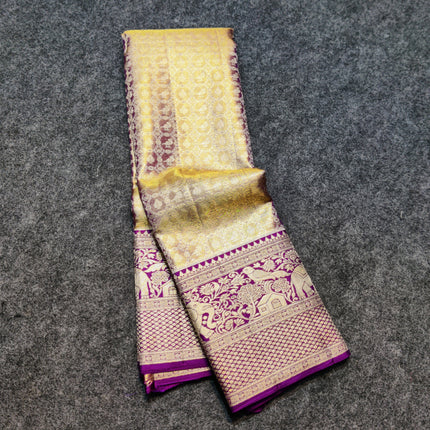 Kanchi Pattu Wedding Sarees @50% Off -KMP1744