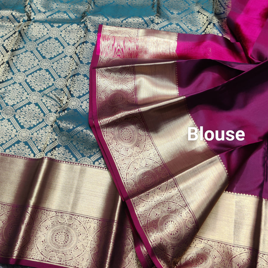 Kanchi pure Bridal wear saree @40% Off - KMP2013