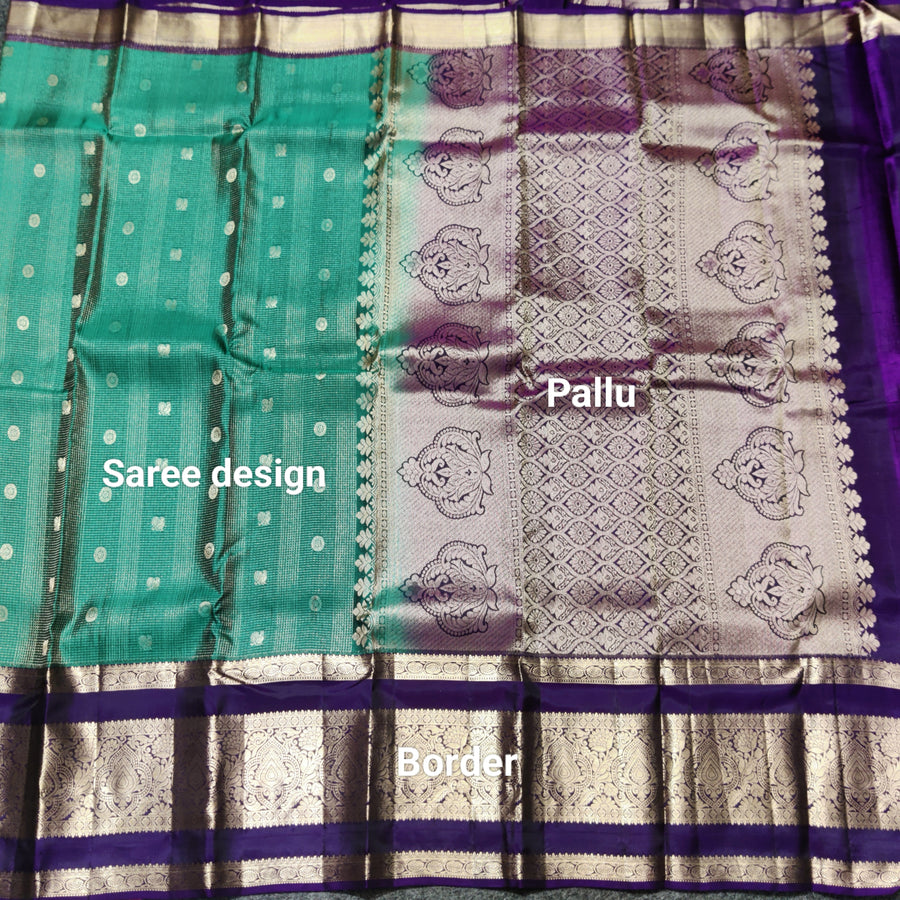 Kanchi Vintage Gap border pattu - KMP104