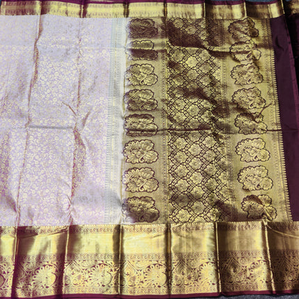 Kanchi pattu half fine bridal wear saree HF29