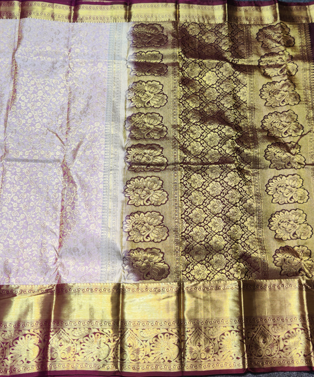 Kanchi pattu half fine bridal wear saree HF29