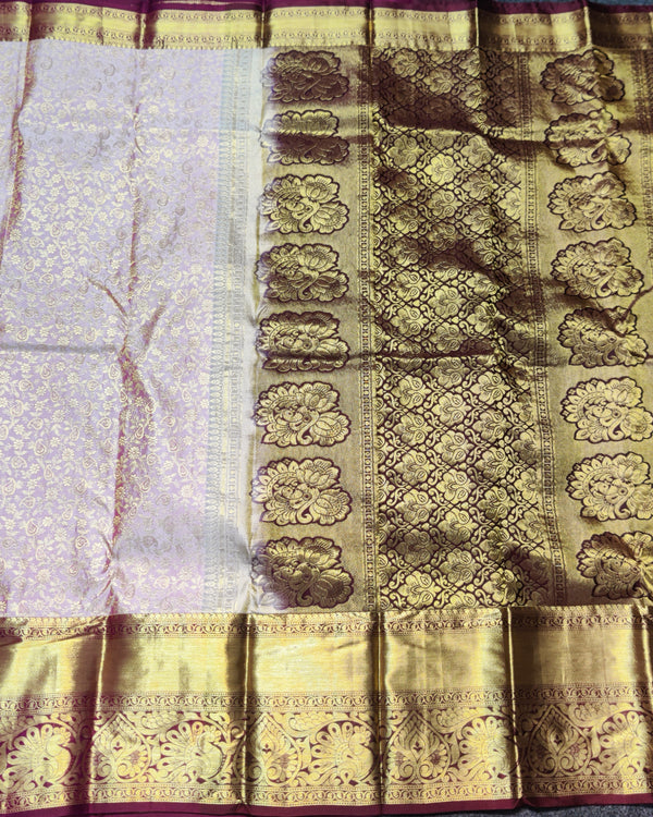 Kanchi pattu half fine bridal wear saree HF29 alternate view